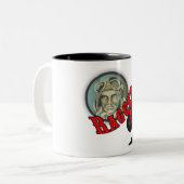 2 Couleurs Tasse en lambeaux d'as (Devant gauche)