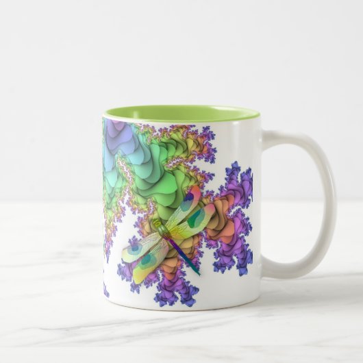 2 Couleurs Tasse en pastel de libellules (Droit)