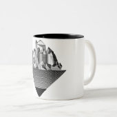 2 Couleurs Tasse en pierre d'île (Devant droit)