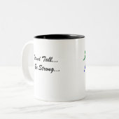 2 Couleurs Tasse équilibrée de corps - support grand (Devant gauche)