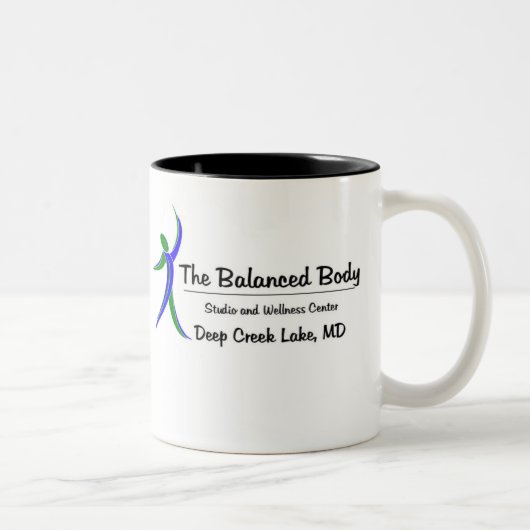 2 Couleurs Tasse équilibrée de corps - support grand (Droit)