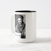 2 Couleurs Tasse Ernie Pyle Au travail ! (Devant gauche)