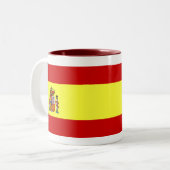 2 Couleurs Tasse espagnole de drapeau (Devant gauche)