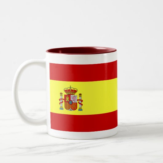 2 Couleurs Tasse espagnole de drapeau (Gauche)