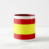 2 Couleurs Tasse espagnole de drapeau (Centre)