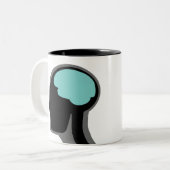 2 Couleurs Tasse Esprit Humain (Devant gauche)