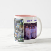 2 Couleurs Tasse et baptême de l'Israël (Devant droit)