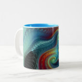 2 Couleurs Tasse éthérée de voile (Devant gauche)