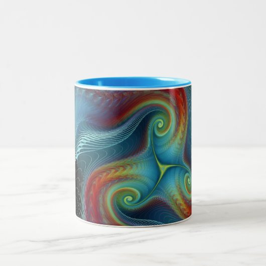 2 Couleurs Tasse éthérée de voile (Centre)