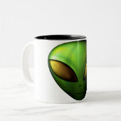 2 Couleurs Tasse étrangère verte (Devant gauche)