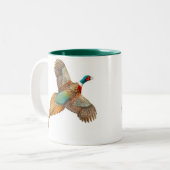 2 Couleurs Tasse étranglée de faisan d'anneau (Devant gauche)