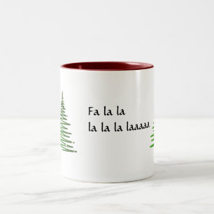 2 Couleurs Tasse Fa la la Noël