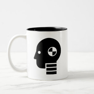 2 Couleurs Tasse factice de pictogramme d'essai d'accident