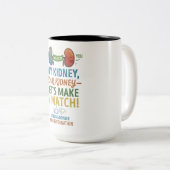 2 Couleurs Tasse Faisons Correspondre (Devant droit)