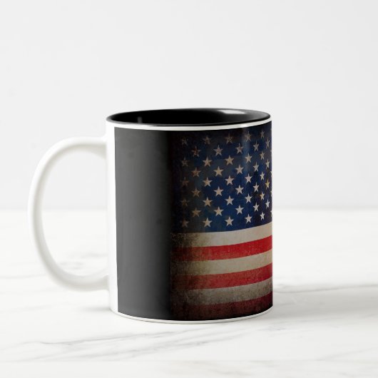 2 Couleurs Tasse faite sur commande |Coffee de drapeau (Gauche)