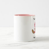 2 Couleurs Tasse faite sur commande de ballerine d'ours - (Centre)