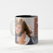 2 Couleurs Tasse faite sur commande de photo - ajoutez les (Devant gauche)