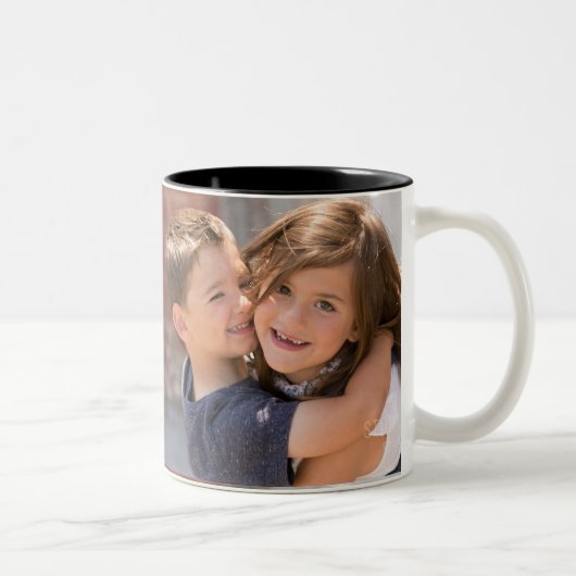 2 Couleurs Tasse faite sur commande de photo - ajoutez les (Droit)