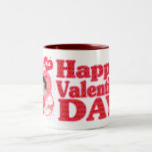 2 Couleurs Tasse faite sur commande de Saint-Valentin (Centre)