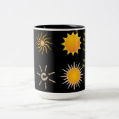2 Couleurs tasse faite sur commande spectaculaire solaire de (Centre)