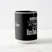 2 Couleurs Tasse faite véritable officielle d'opérateur radio (Centre)