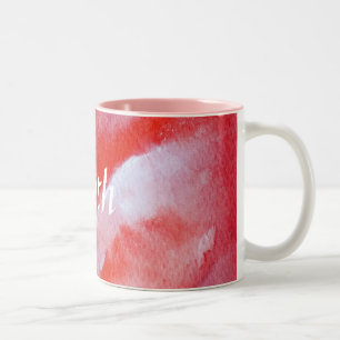 2 Couleurs Tasse Faith Original Rose Rouge Beau