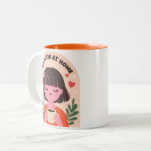 2 Couleurs Tasse Feel good at home (Devant gauche)
