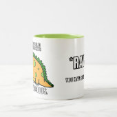 2 Couleurs Tasse féroce mignonne du dinosaure RAWR Meme (Centre)