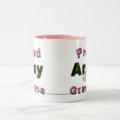 2 Couleurs Tasse fière de grand-maman d'armée (Centre)