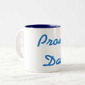 2 Couleurs Tasse fière de papa (Devant gauche)