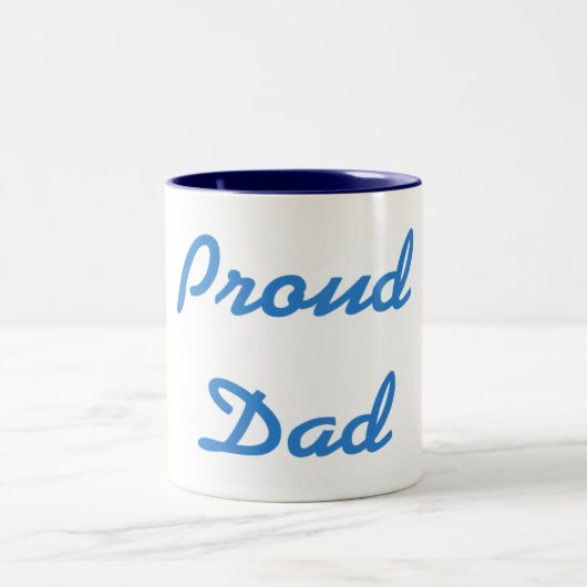 2 Couleurs Tasse fière de papa (Centre)
