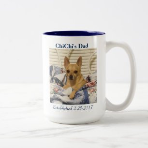 2 Couleurs Tasse fière de photo d'animal familier ou de