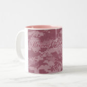 2 Couleurs Tasse fière d'épouse d'armée (Devant gauche)