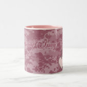 2 Couleurs Tasse fière d'épouse d'armée (Centre)