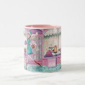 2 Couleurs Tasse Fille anniversaire mode Patisserie Mignonne (Centre)