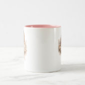 2 Couleurs Tasse Fille Fleur Blush (Centre)
