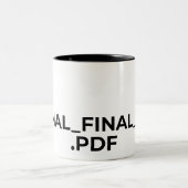 2 Couleurs Tasse Final Final V2 PDF Drôle pour Graphiste (Centre)