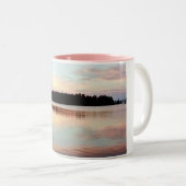 2 Couleurs Tasse finlandaise de coucher du soleil d'île (Devant droit)