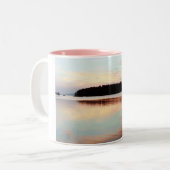 2 Couleurs Tasse finlandaise de coucher du soleil d'île (Devant gauche)