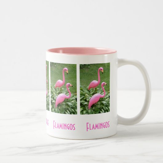 2 Couleurs Tasse FLAMANTS ROSES ROSE (Droit)