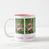 2 Couleurs Tasse FLAMANTS ROSES ROSE (Gauche)