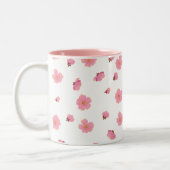 2 Couleurs Tasse Fleur de Cerisier Rose (Gauche)