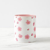 2 Couleurs Tasse Fleur de Cerisier Rose (Centre)