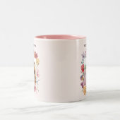 2 Couleurs Tasse Fleurie Meilleure Maman (Centre)