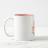 2 Couleurs Tasse - Fleurs à l'aquarelle (Gauche)