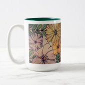 2 Couleurs Tasse florale (Gauche)
