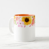 2 Couleurs Tasse florale (Devant gauche)