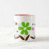 2 Couleurs Tasse florale (Centre)