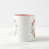 2 Couleurs Tasse florale de rose de la "meilleure maman (Centre)