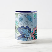 2 Couleurs Tasse florale d'hiver (Centre)